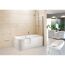 Badewanne 'Free-Gate' links Sanitäracryl weiß 1800 x 800 mm