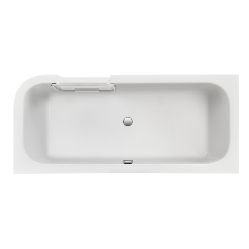 Badewanne 'Free-Gate' rechts Sanitäracryl weiß 1800 x 800 mm
