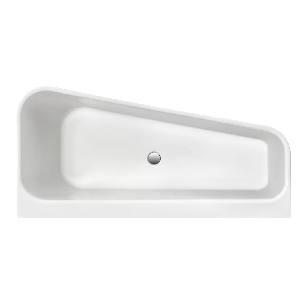 Badewanne 'Pino' links Sanitäracryl weiß 1550 x 750 mm