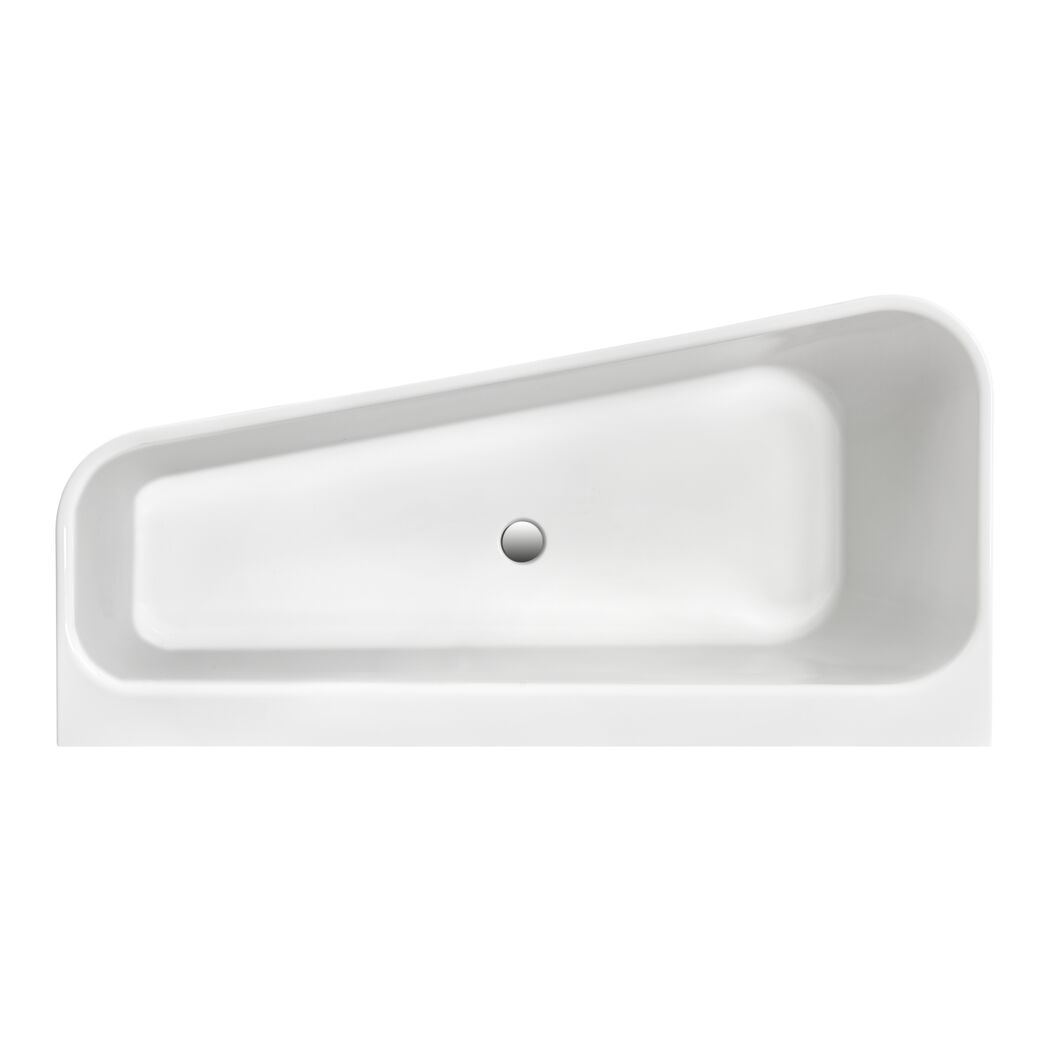 Badewanne 'Pino' rechts Sanitäracryl weiß 1550 x 750 mm