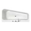 Badewannen-Set 'Pino' links Sanitäracryl weiß 1550 x 750 mm