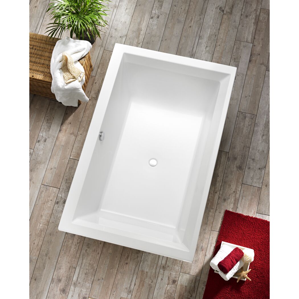 Badewanne 'Space' Sanitäracryl weiß 1900 x 1200 mm