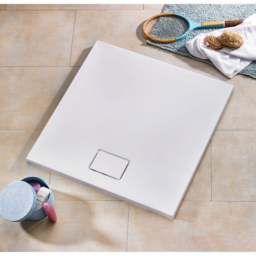 Weiße Duschwanne Pearl 800 x 800 mm