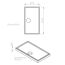 Zeichnung: Wannenträger Pearl 1600 x 900 mm