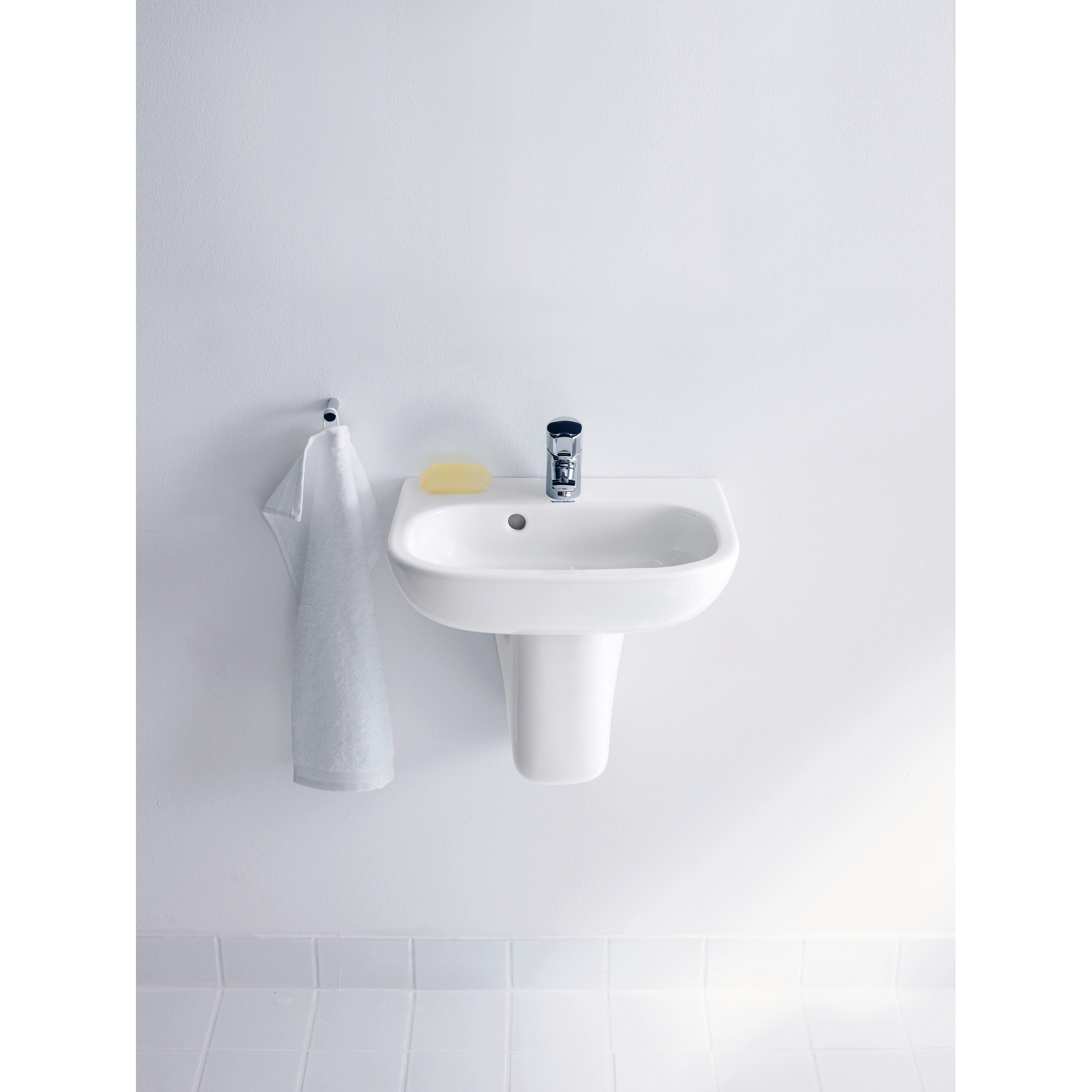 Waschbecken 'D-Code' weiß 45 x 14,5 x 34 cm