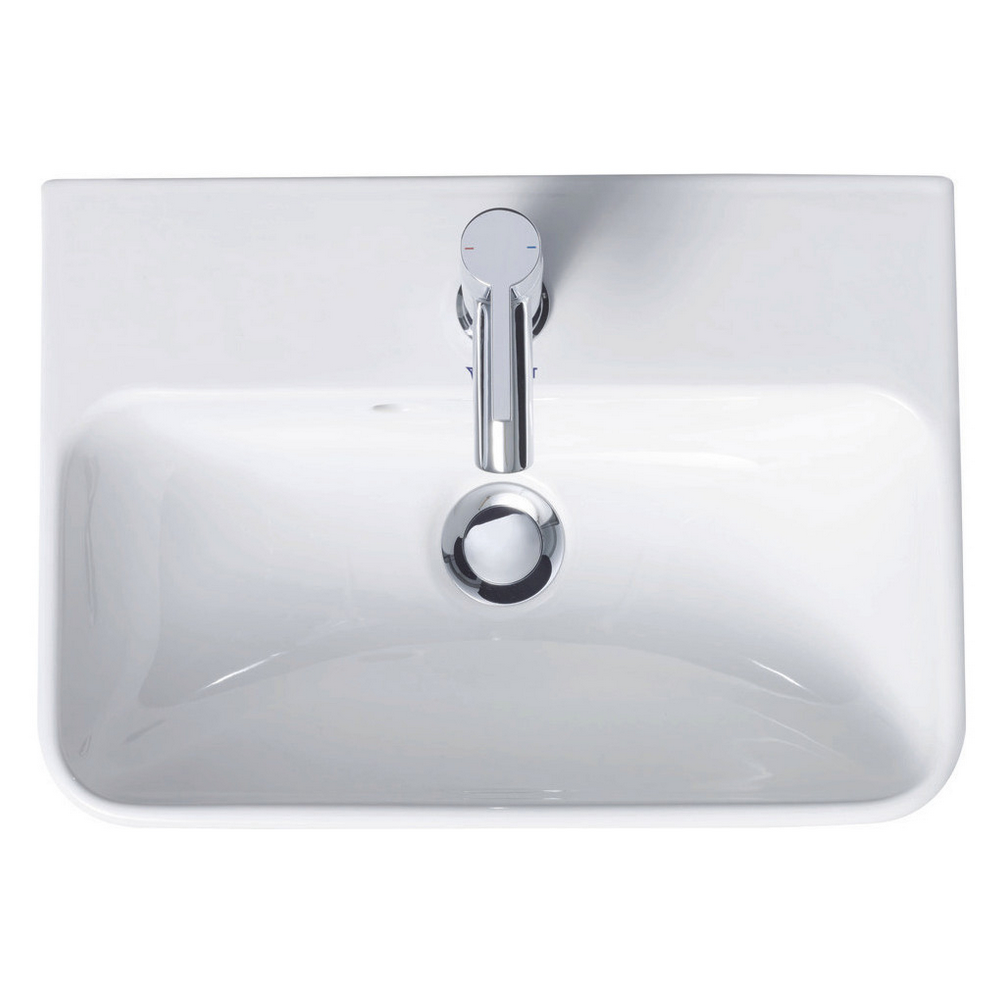 Waschbecken Duravit 'ME by Starck' weiß 45 x 15,5 x 32 cm
