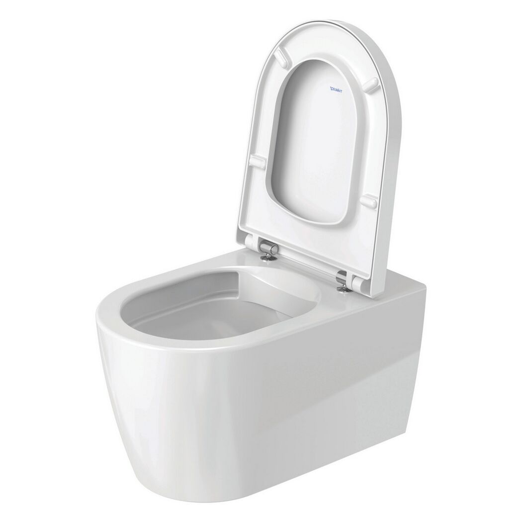 Wand-WC mit Spülrand 'ME by Starck' inklusive WC-Sitz weiß