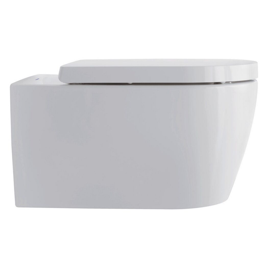 Wand-WC mit Spülrand 'ME by Starck' inklusive WC-Sitz weiß