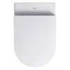 Wand-WC mit Spülrand 'ME by Starck' inklusive WC-Sitz weiß
