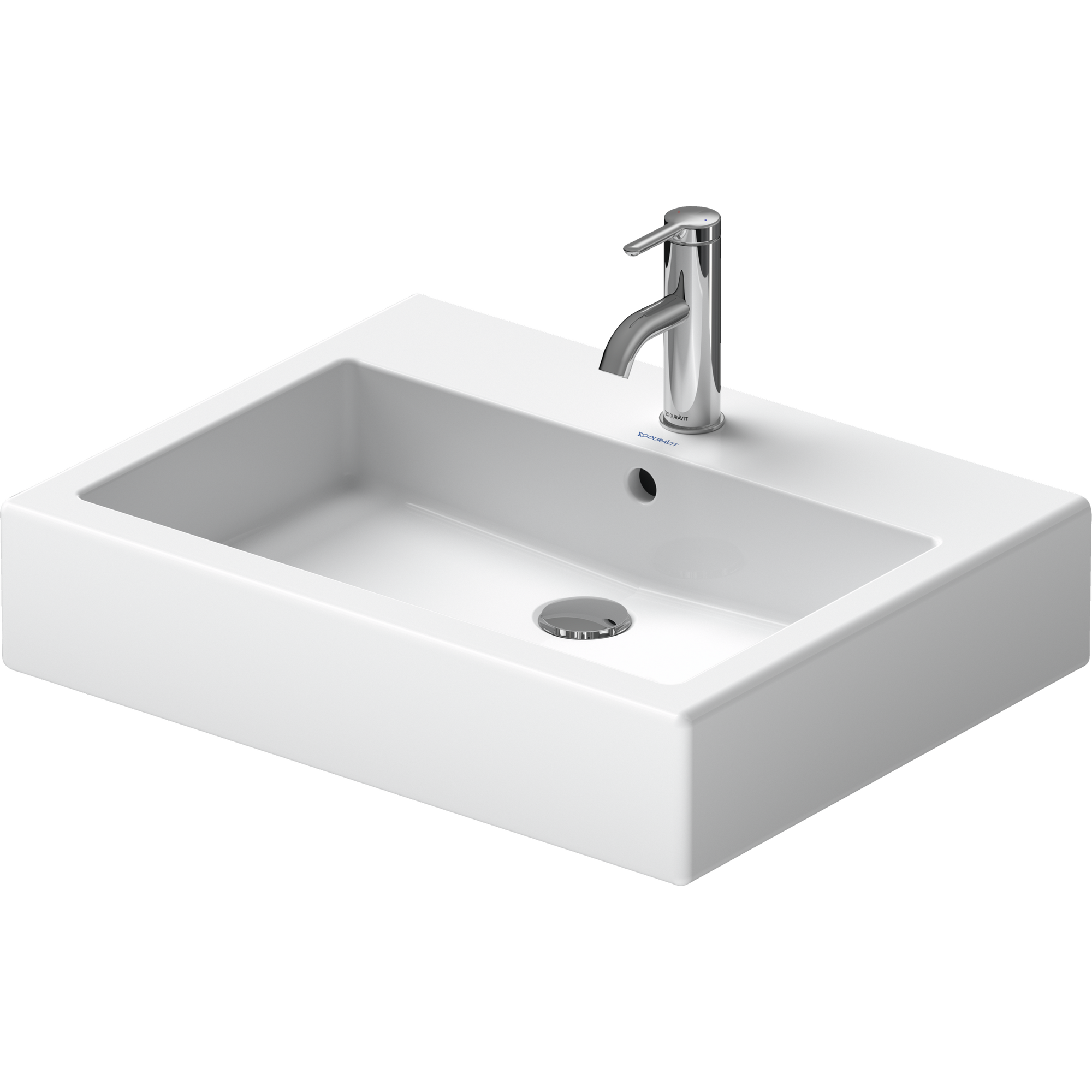 Waschbecken 'Vero' weiß 60 x 16,5 x 47 cm