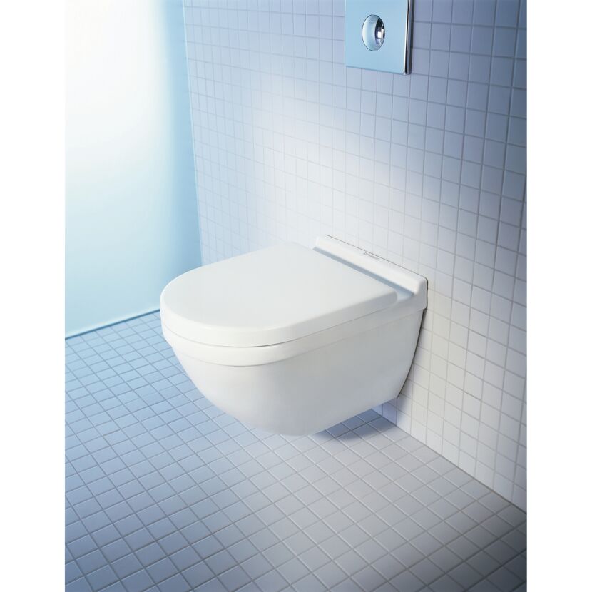 Wand-WC spülrandlos 'Starck 3' inklusive WC-Sitz weiß