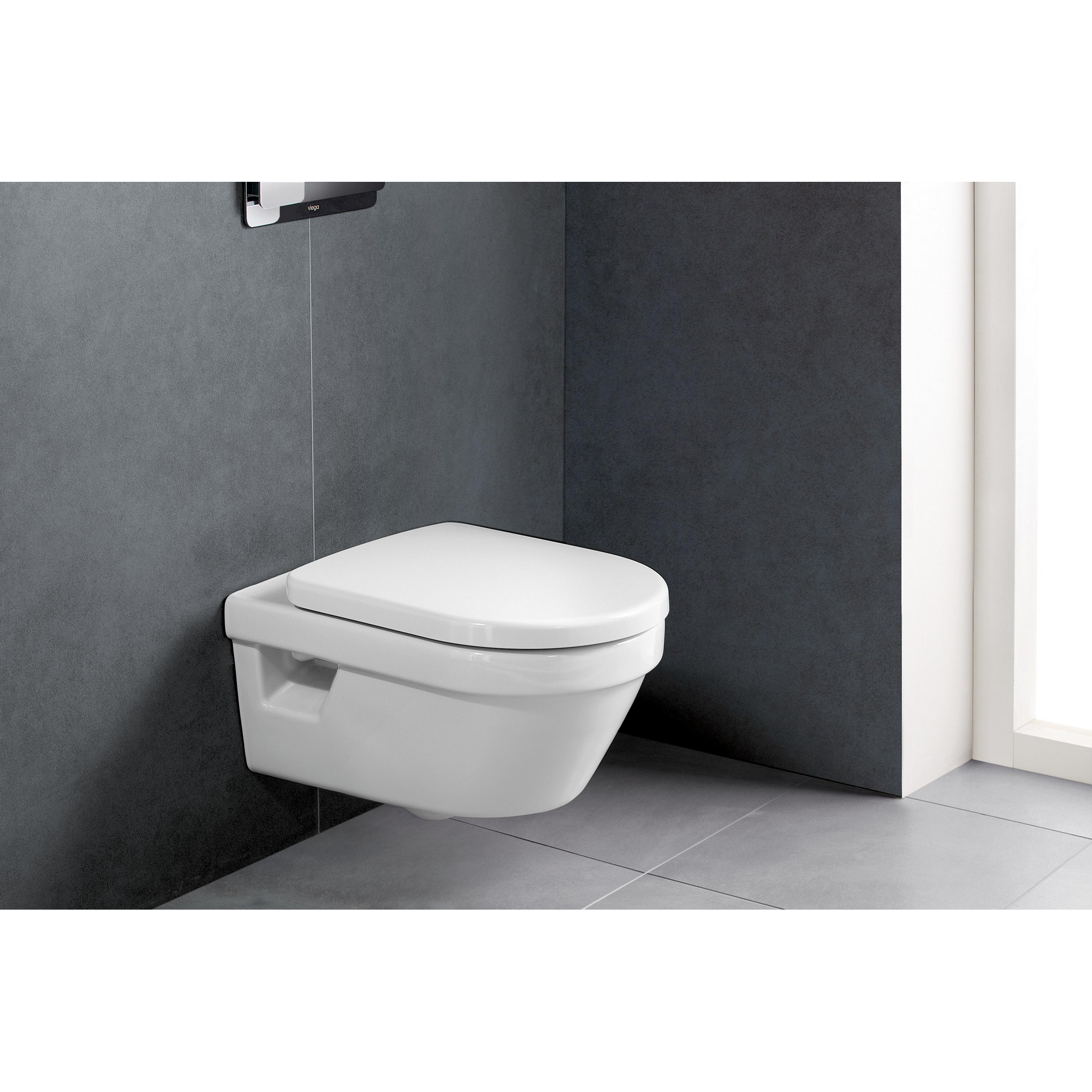Wand-WC-Set 'Architectura' spülrandlos weiß 37 x 39 x 53 cm + product picture