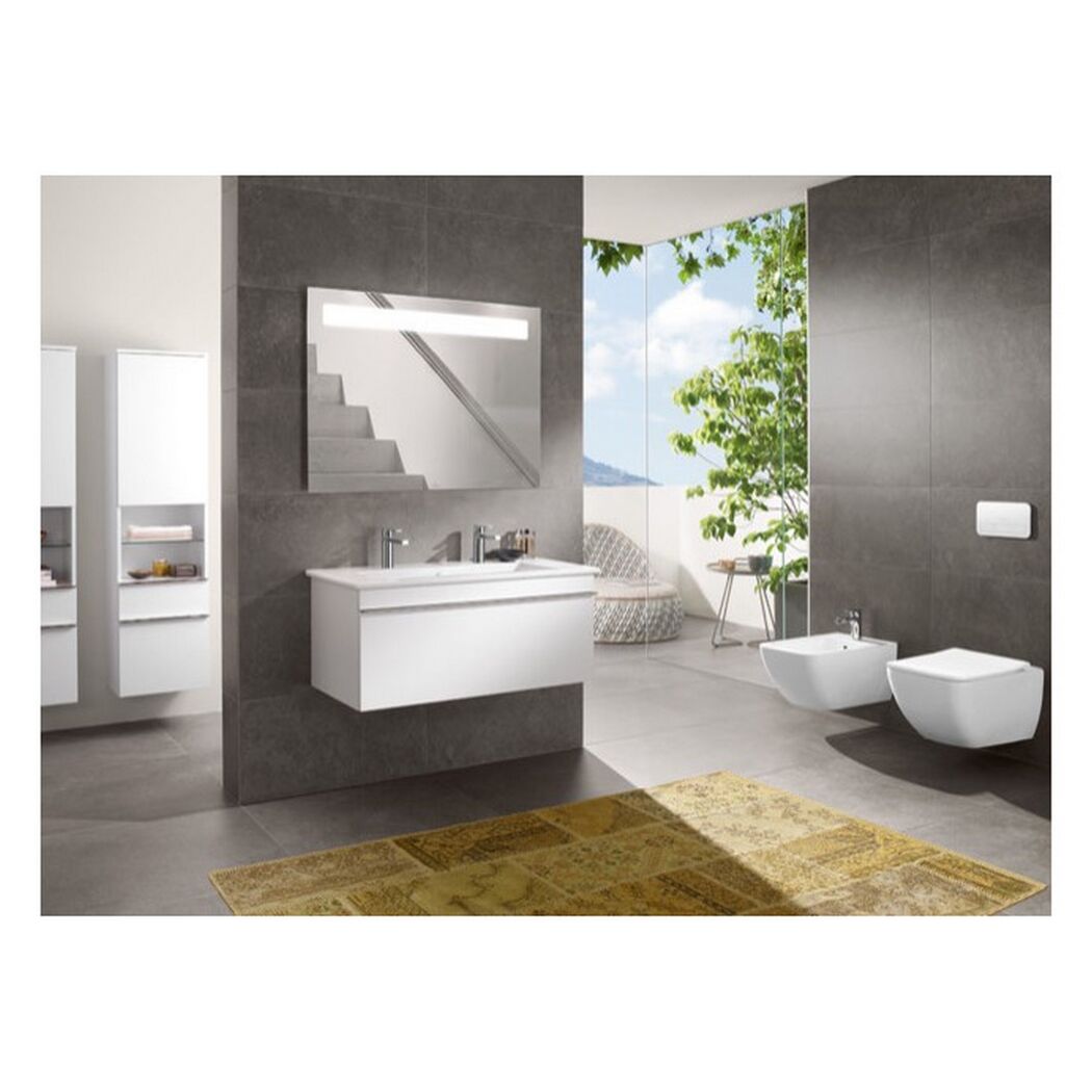 Wand-WC spülrandlos 'Venticello' inklusive WC-Sitz weiß