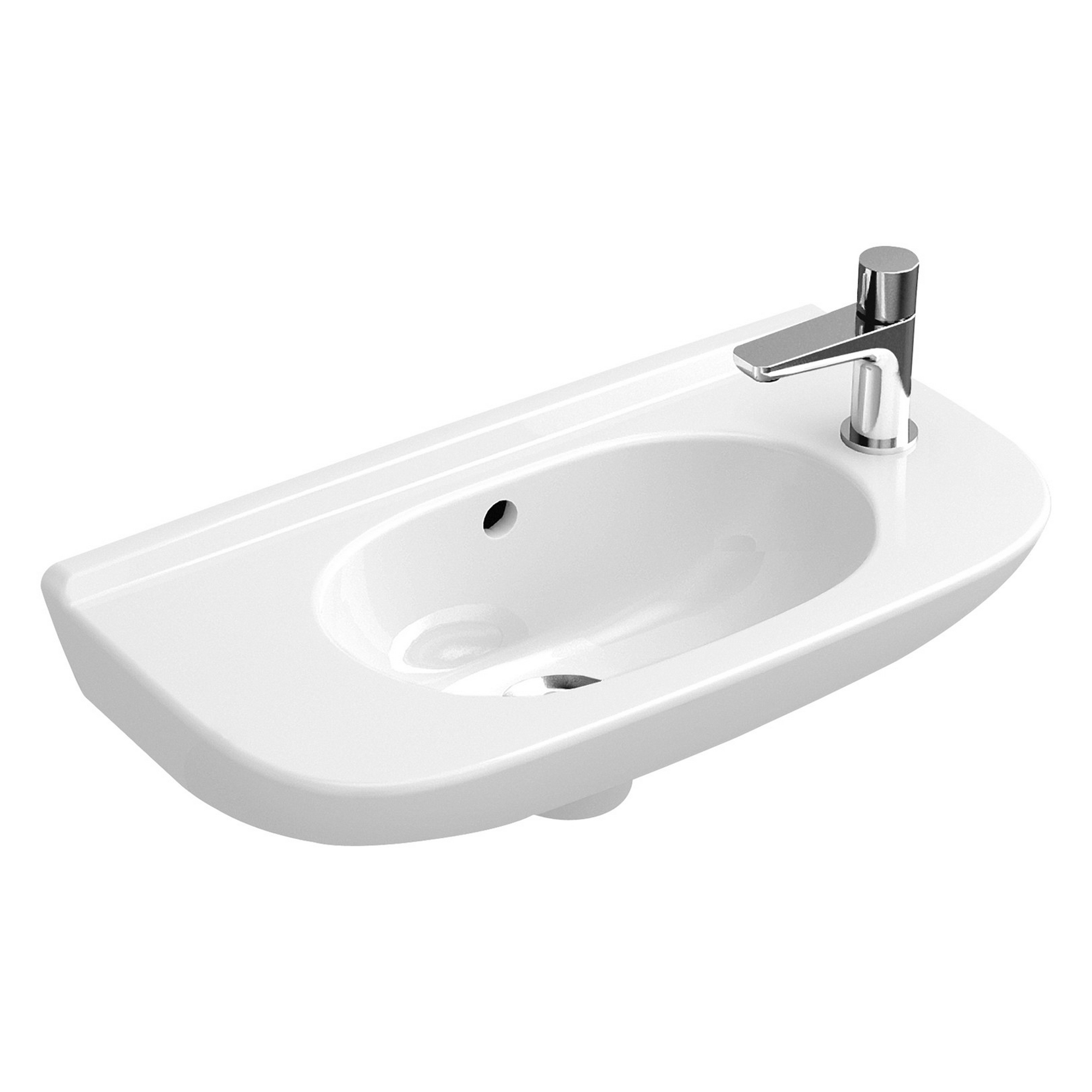 Waschbecken 'O.Novo' weiß 45 x 52,5 x 27,5 cm