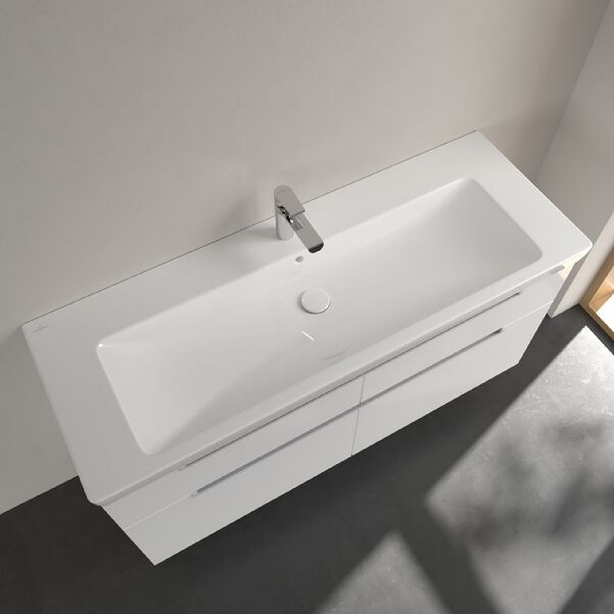 Waschbecken 'Subway 2.0' weiß 130 x 132,5 x 55,5 cm