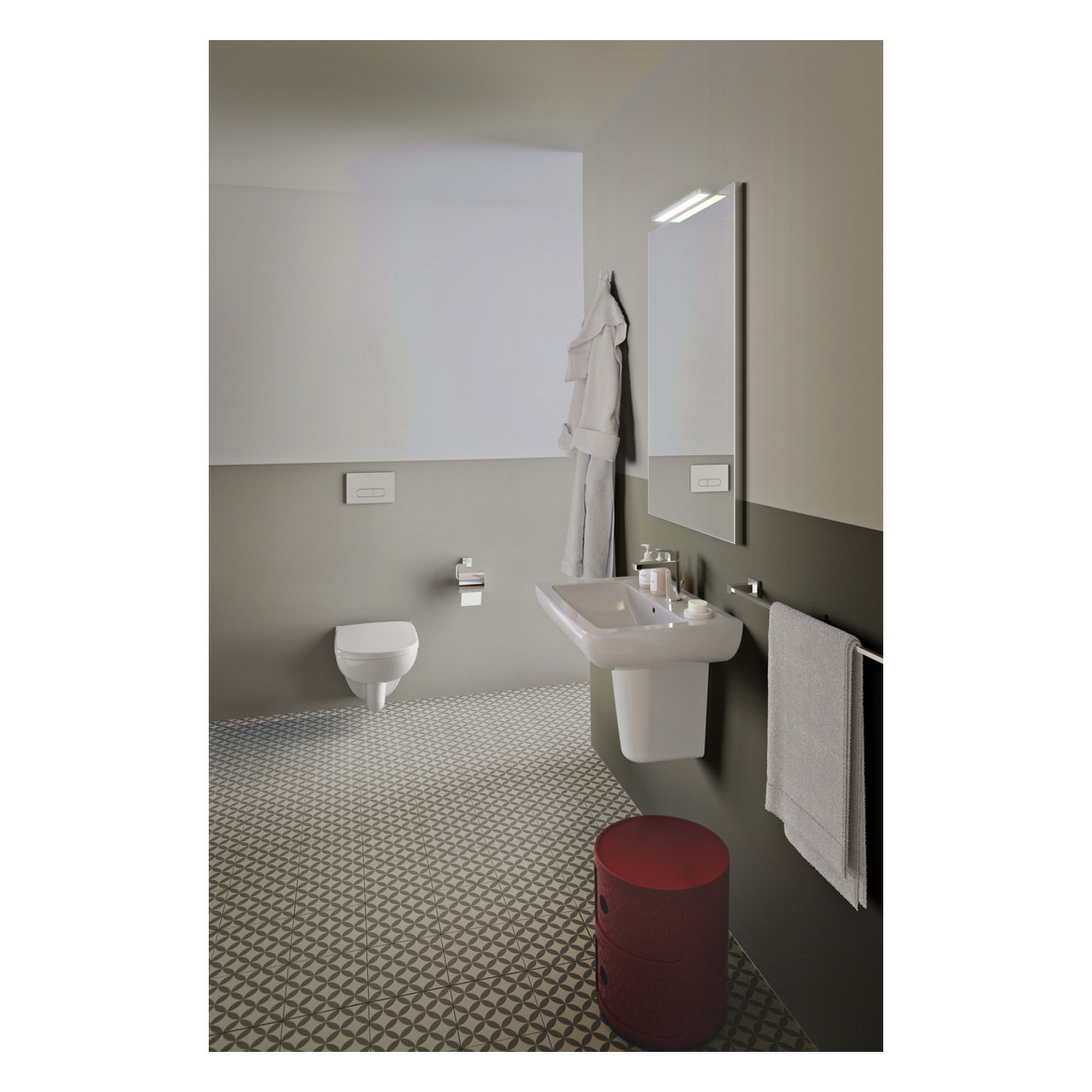 Waschbecken 'Eurovit Plus' weiß 60 19 x 46 cm