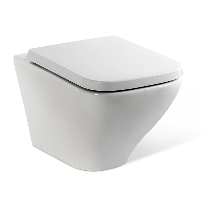 Bild von Wand-WC mit WC-Sitz 'Rom' weiß