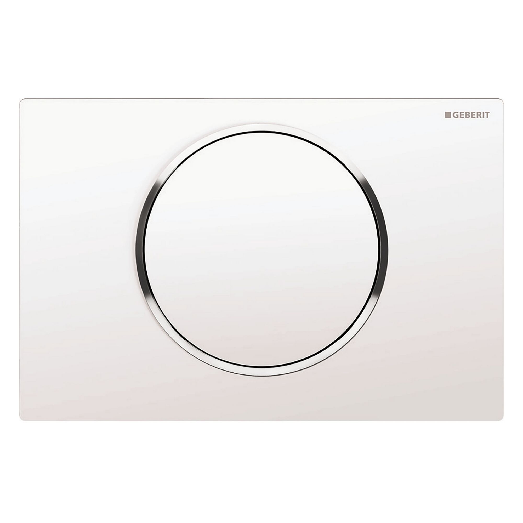 Weiße WC-Drückerplatte Sigma10 von Geberit