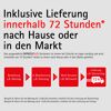 Lieferung innerhalb von 72 Stunden