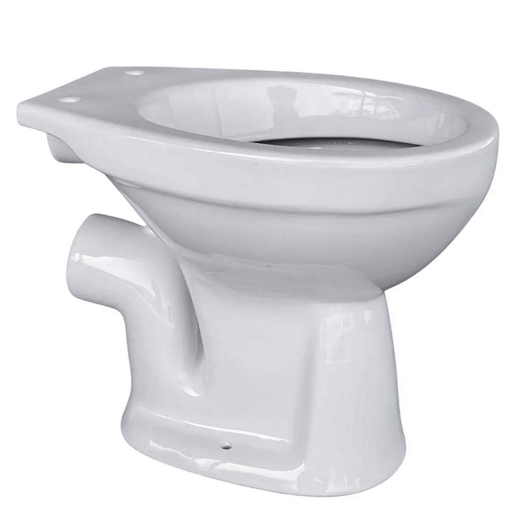 Stand-WC mit Spülrand weiß
