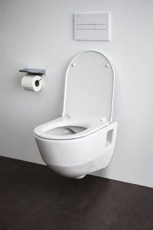 Wand-WC 'Pro' spülrandlos mit Absenkautomatik, weiß
