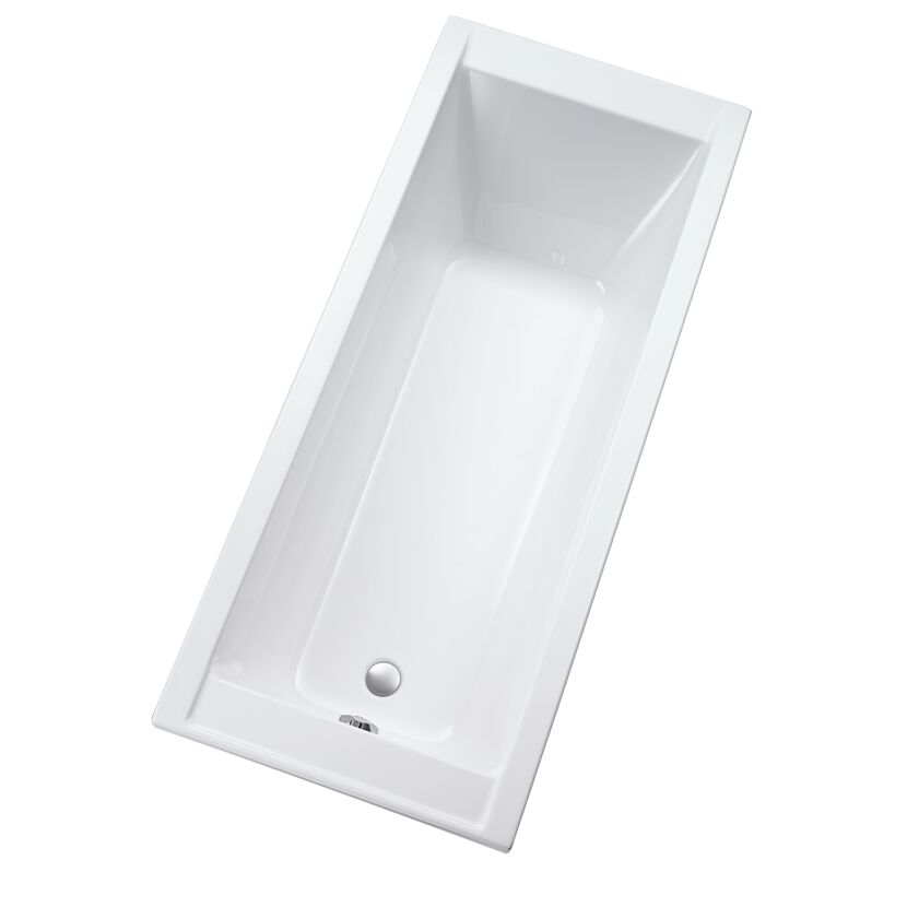 Badewannen-Set 'Bathline Design' weiß rechteckig 170 x 75 cm