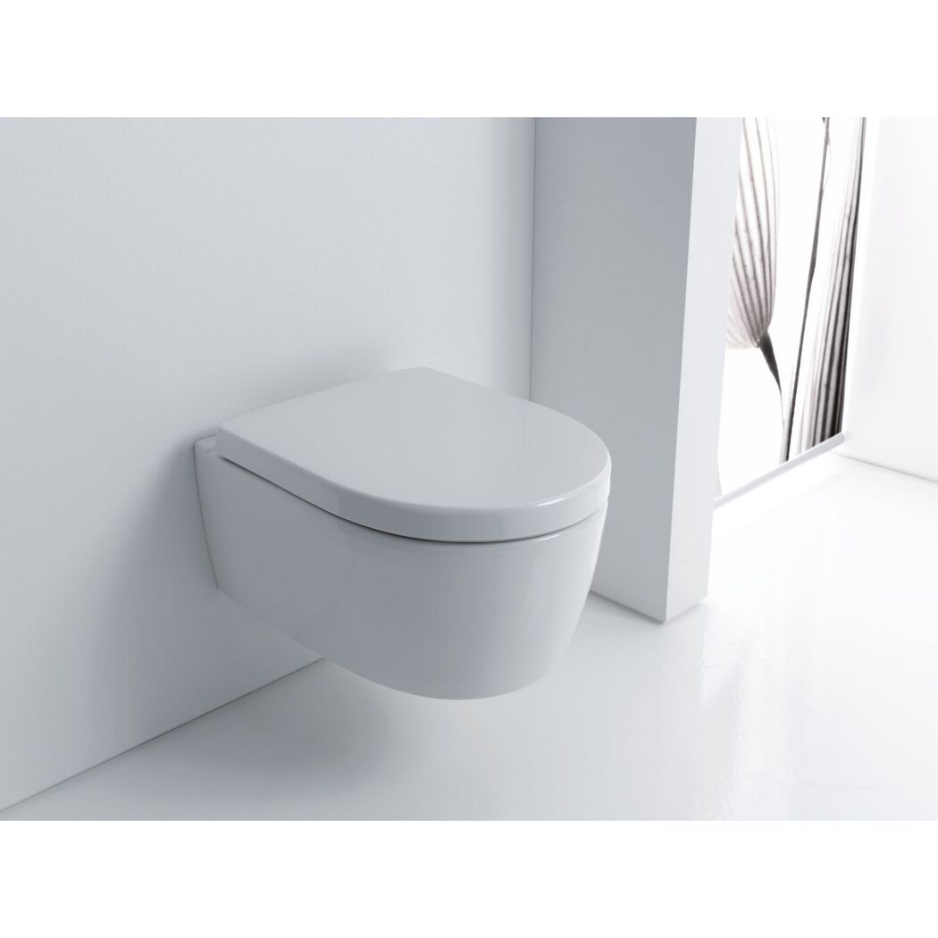 Wand-WC spülrandlos 'Icon' inklusive WC-Sitz weiß