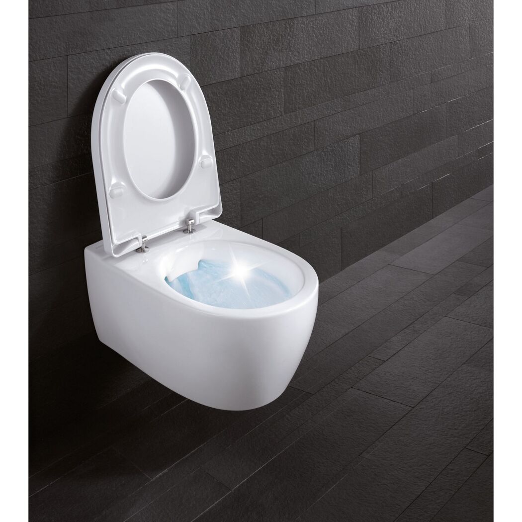 Wand-WC spülrandlos 'Icon' inklusive WC-Sitz weiß