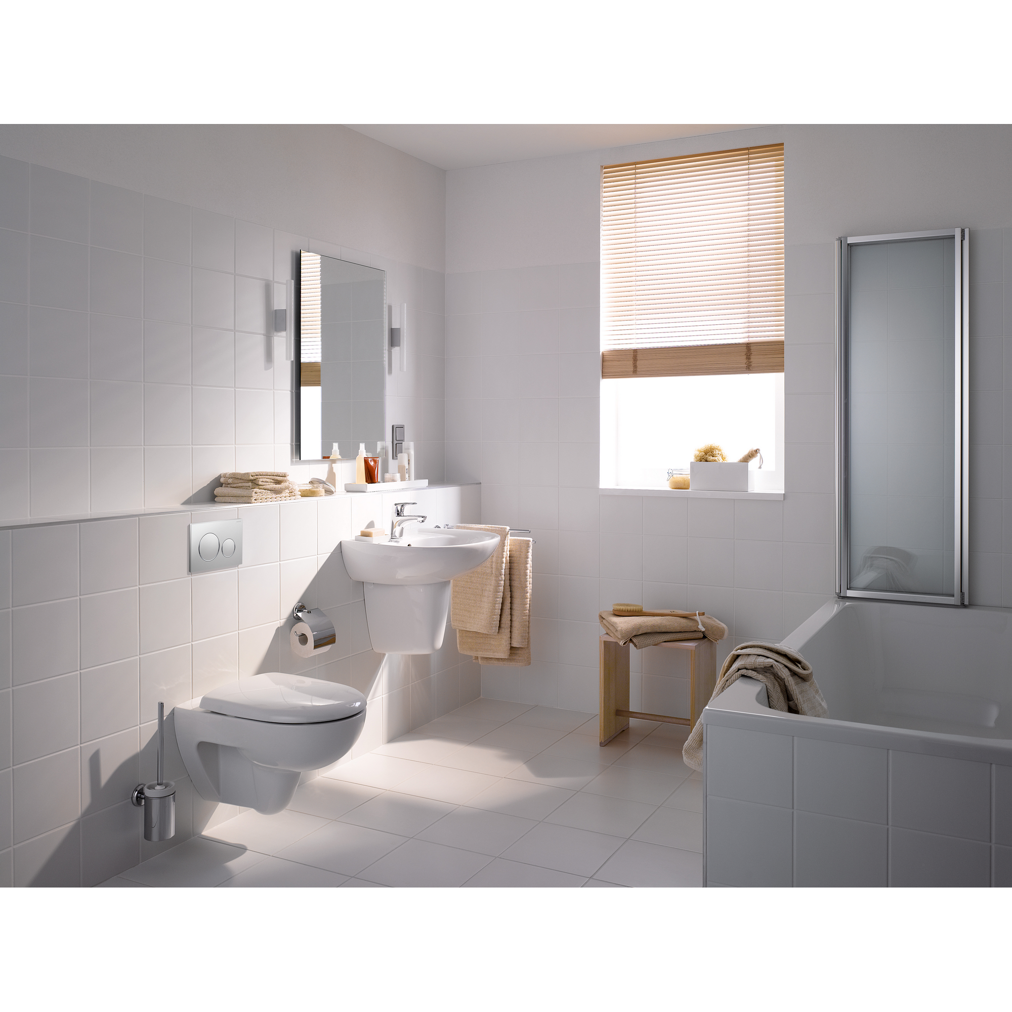 Wand-WC 'Renova' spülrandlos inklusive WC-Sitz 35,5 x 34 x 54 cm + product picture
