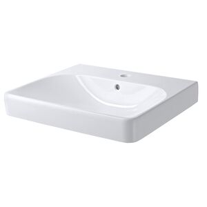 Waschbecken eckig 'Smyle Square' weiß 60 x 16,5 x 48 cm
