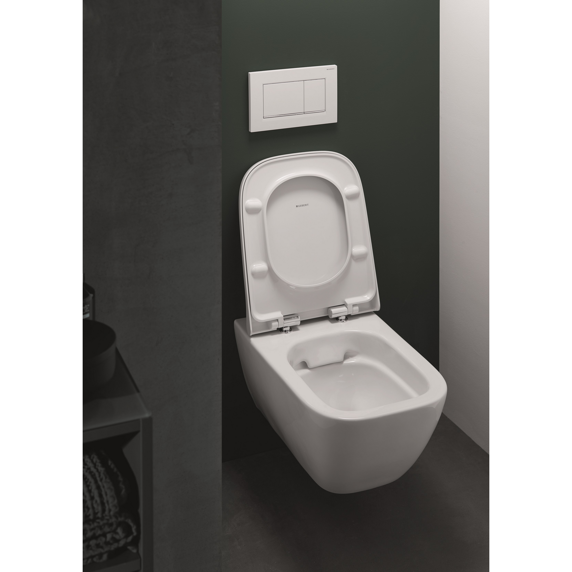 Wand-WC-Set 'Smyle Square' spülrandlos weiß + product picture