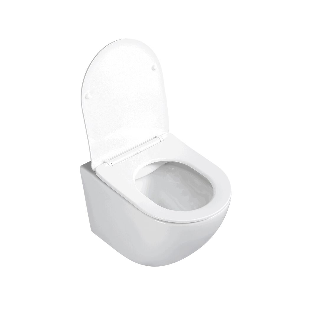 Hängendes WC mit offenem Deckel