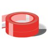 Rotes Wannenfugenband