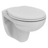 Wand-WC spülrandlos 'Eurovit' inklusive WC-Sitz weiß