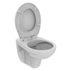 Wand-WC spülrandlos 'Eurovit' inklusive WC-Sitz weiß