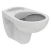 Wand-WC spülrandlos 'Eurovit' inklusive WC-Sitz weiß