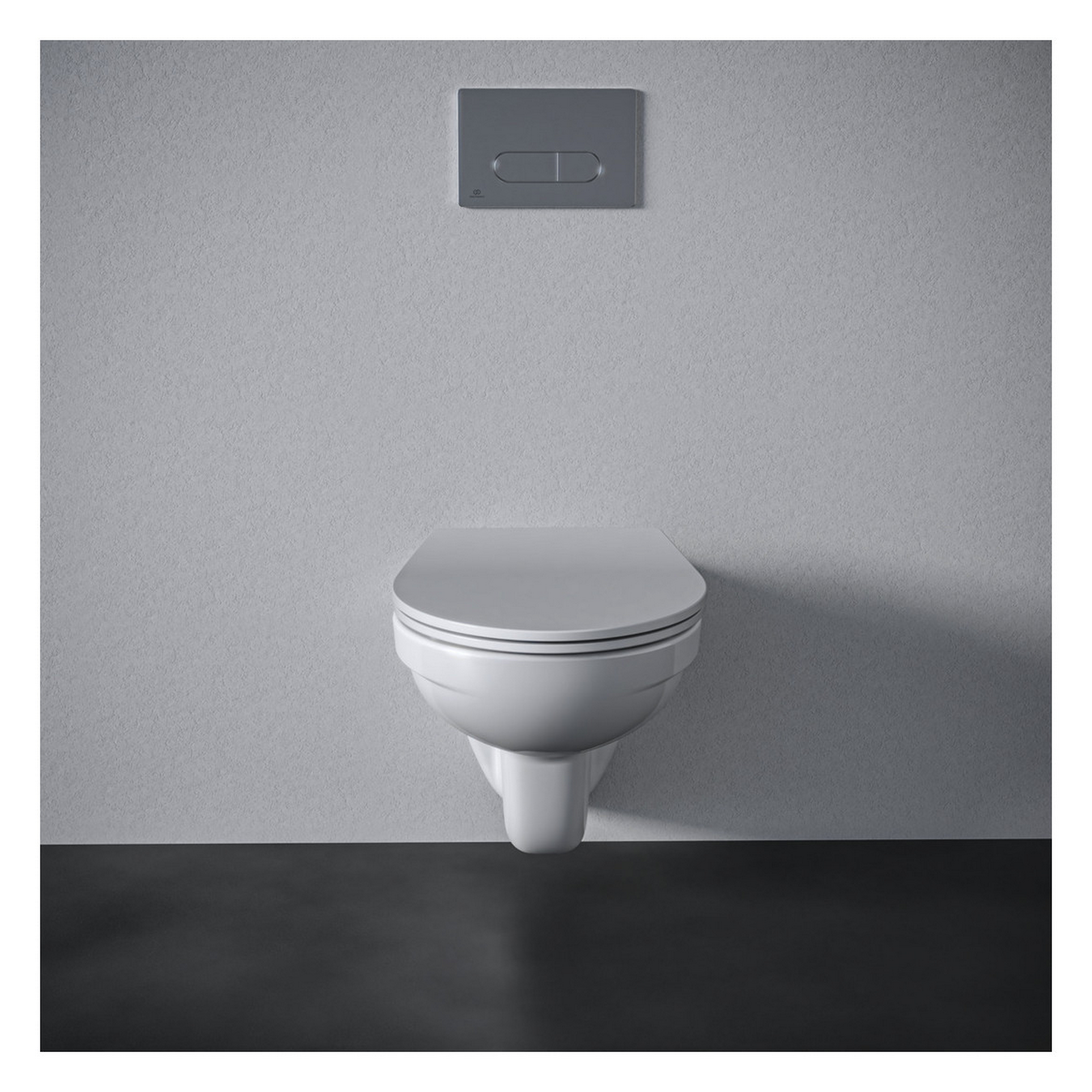 Wand-WC 'Eurovit' spülrandlos weiß  37 x 35 x 53 cm