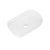 Aufsatzwaschbecken oval 'New York' weiß 50,5 x 12 x 31,5 cm