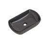 Aufsatzbecken oval 'New York' grau 50,5 x 31,5 x 12 cm