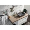 Aufsatzbecken oval 'New York' grau 50,5 x 31,5 x 12 cm