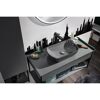 Aufsatzbecken oval 'New York' grau 50,5 x 31,5 x 12 cm