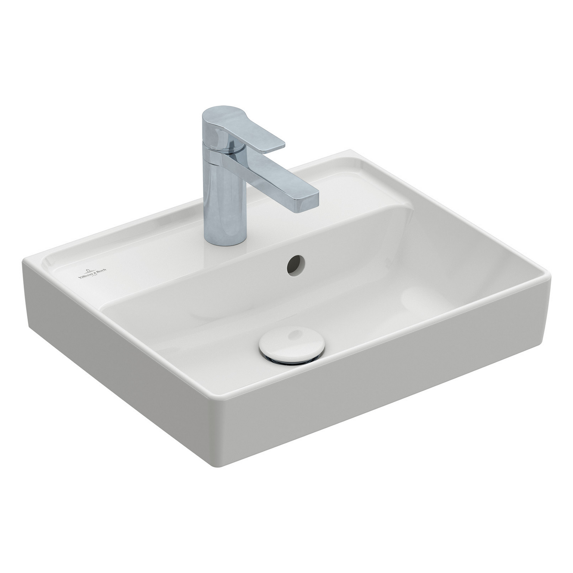 Waschbecken 'Collaro' weiß 45 x 14,5 x 37 cm