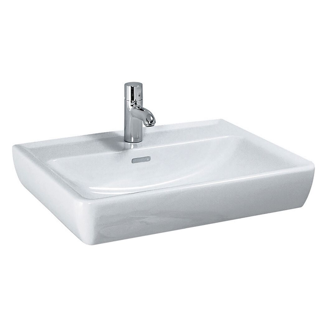 Waschbecken eckig 'Pro A' weiß 60 x 17 x 48 cm
