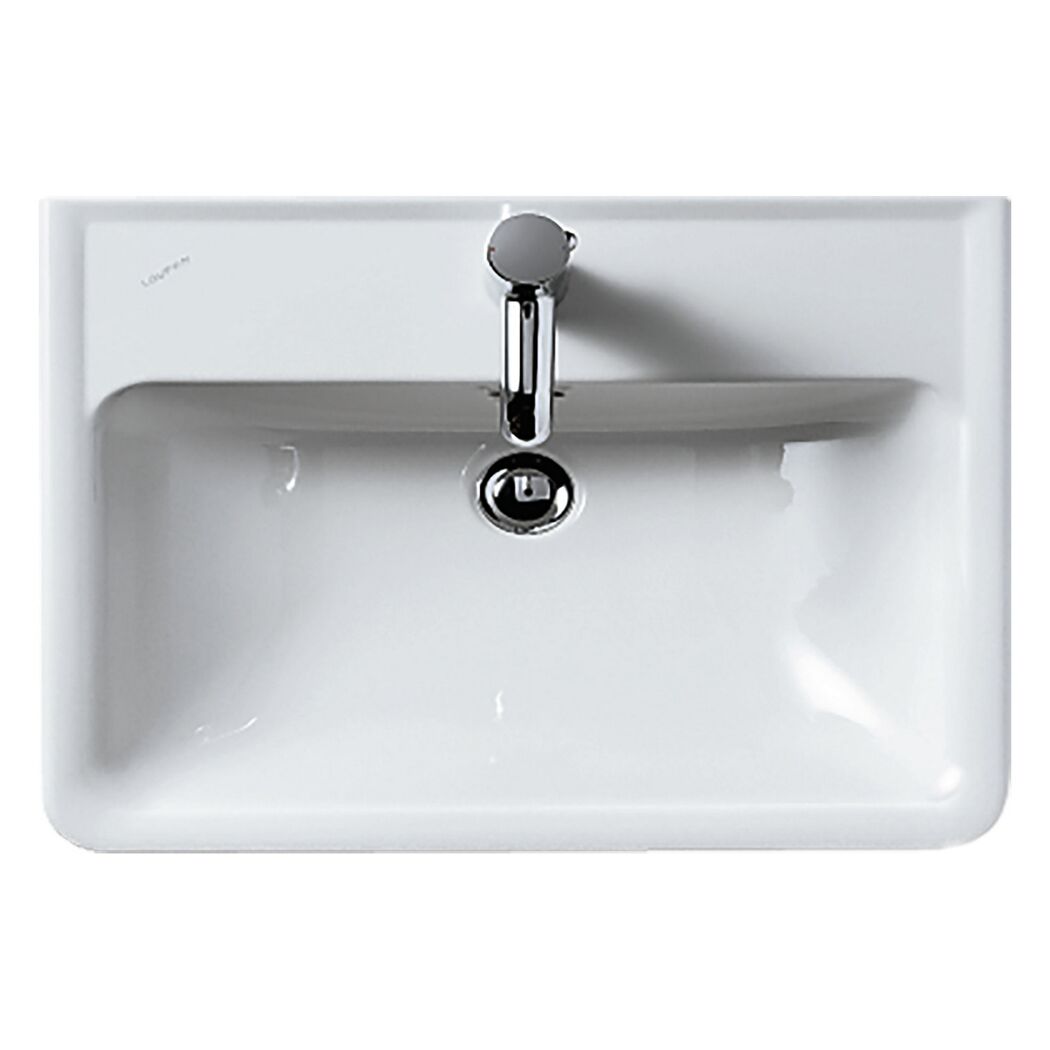 Waschbecken eckig 'Pro A' weiß 60 x 17 x 48 cm