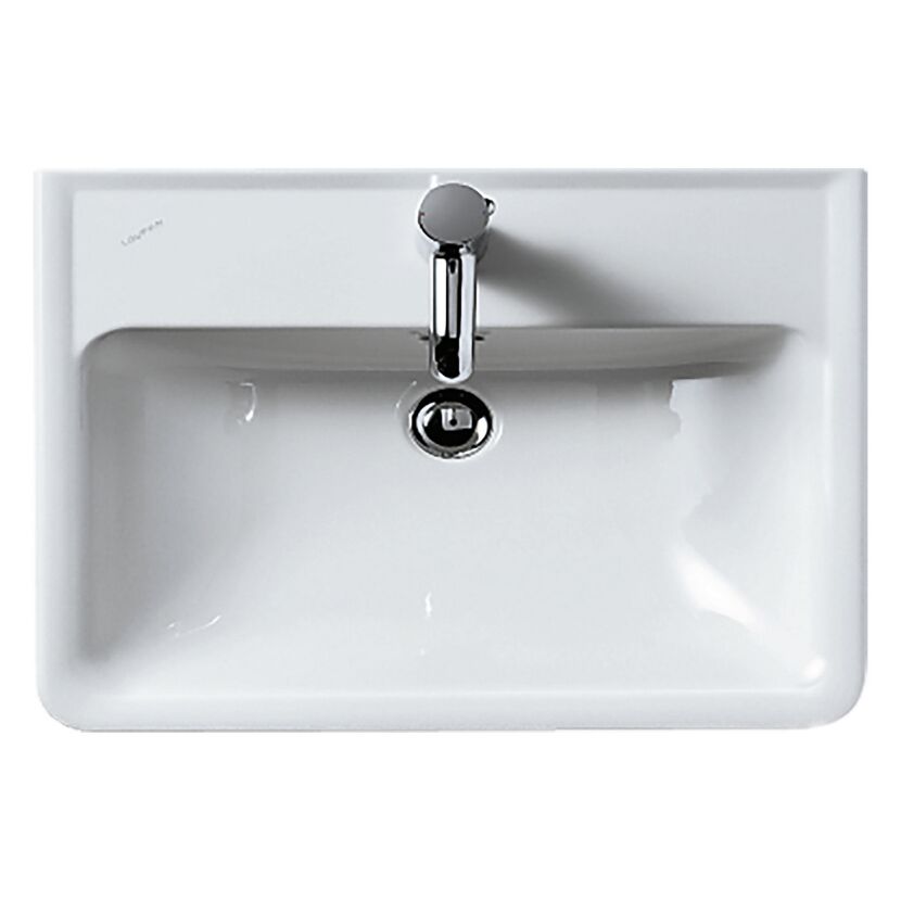Waschbecken eckig 'Pro A' weiß 60 x 17 x 48 cm