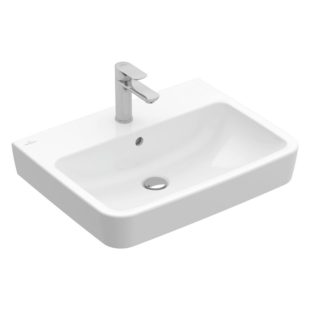 Waschbecken eckig 'O.Novo' weiß 60 x 17,5 x 46 cm