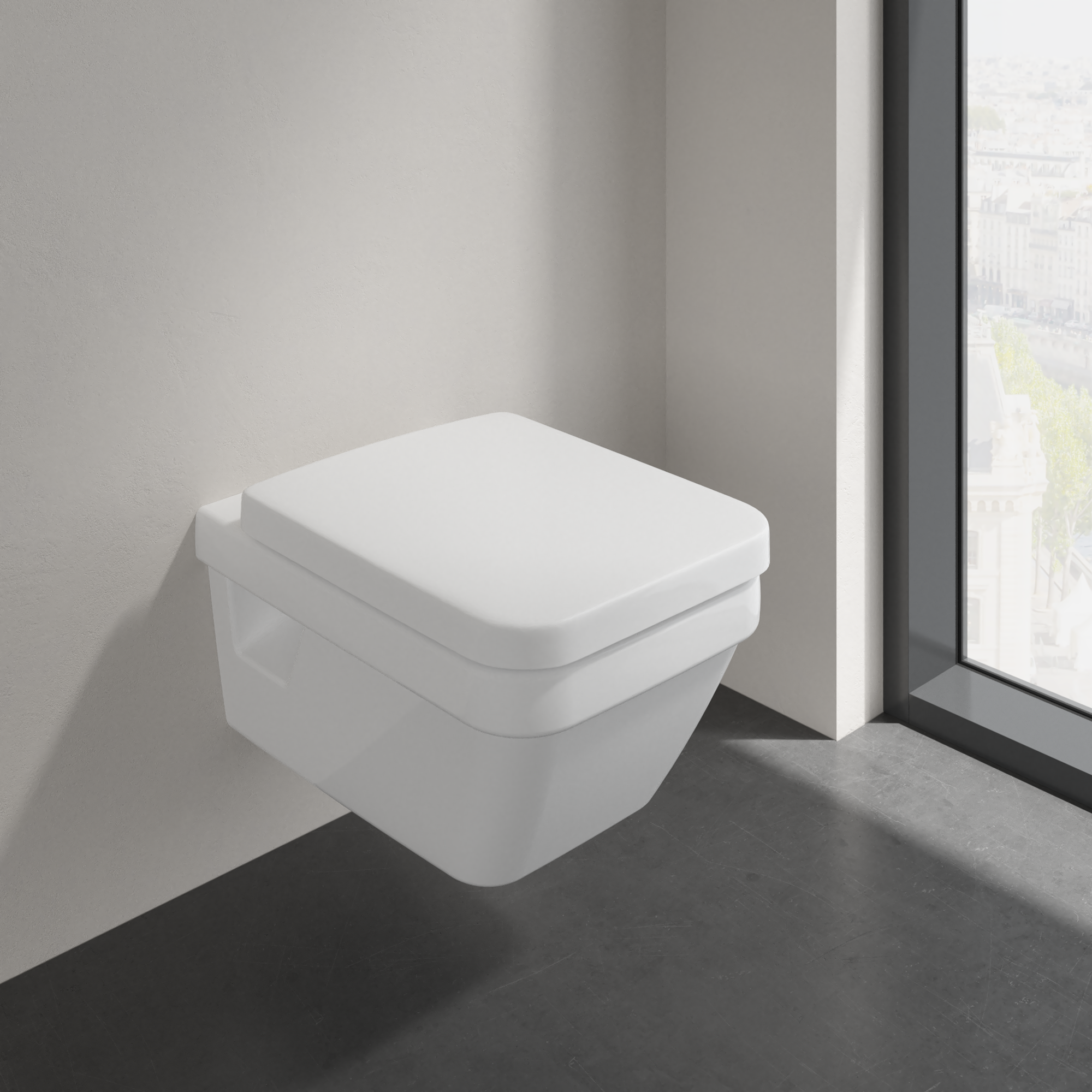 Wand-WC-Set 'Architectura' spülrandlos weiß + product picture