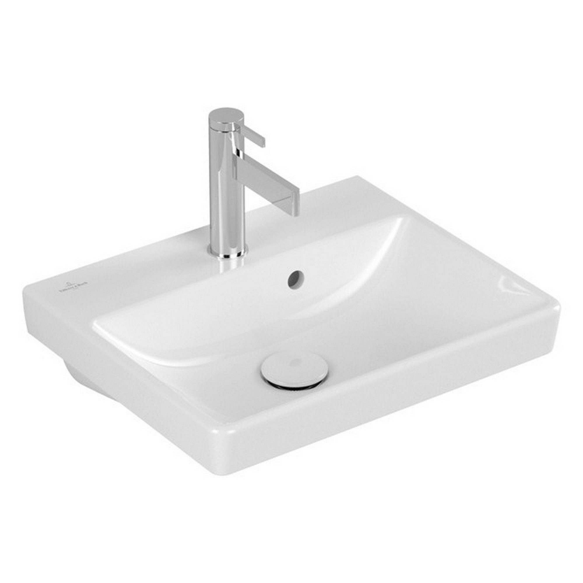 Waschbecken 'Avento' weiß 37 x 15,5 x 45 cm