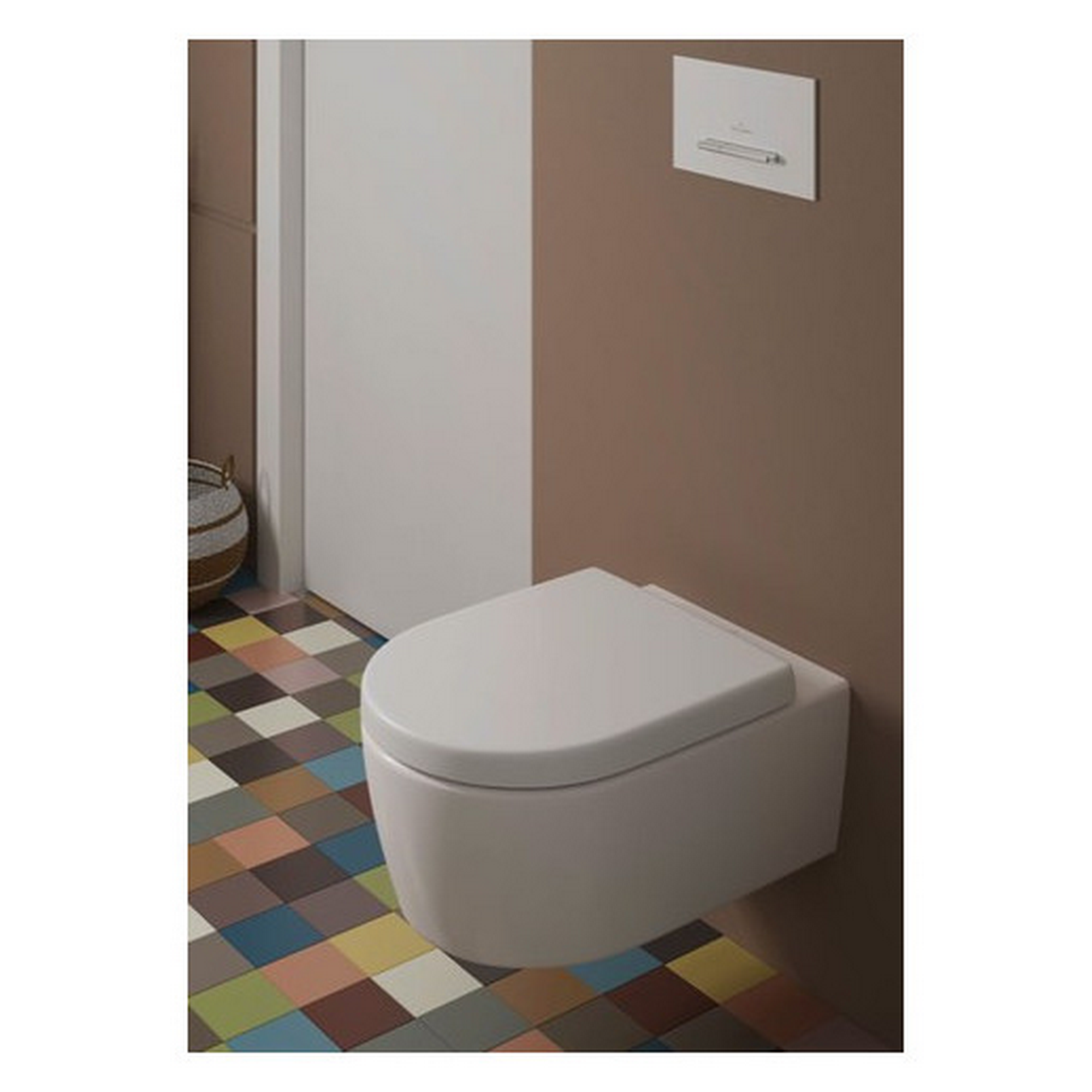 Wand-WC-Set 'Avento' spülrandlos weiß inkl. Sitz