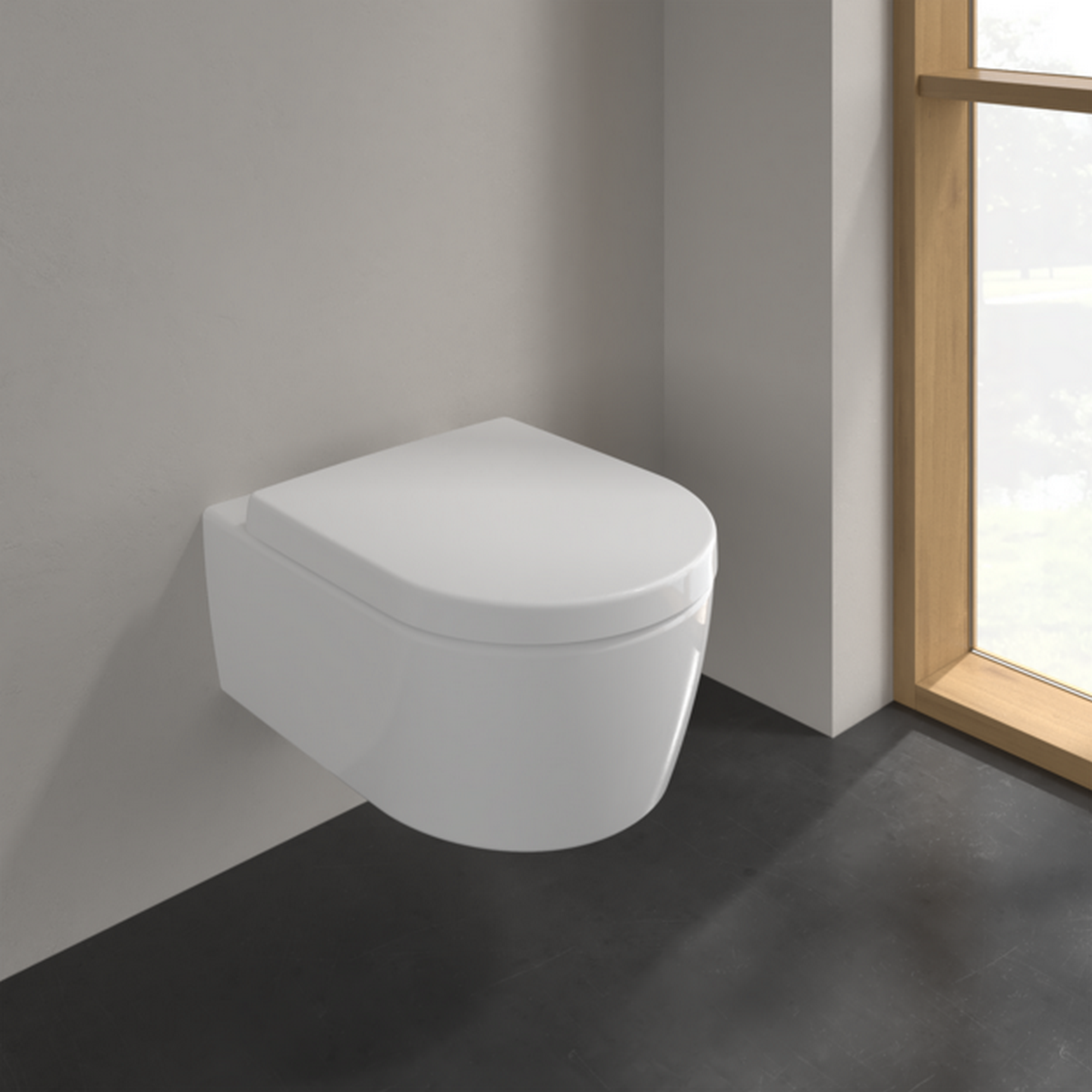 Wand-WC-Set 'Avento' spülrandlos weiß inkl. Sitz + product picture